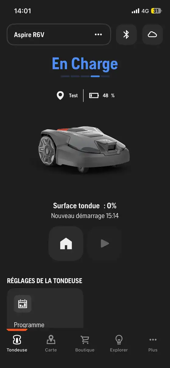Premier essai R6V en charge à 48 % sur une capture ultérieure