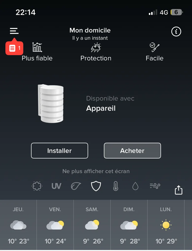 Écran protection Netatmo