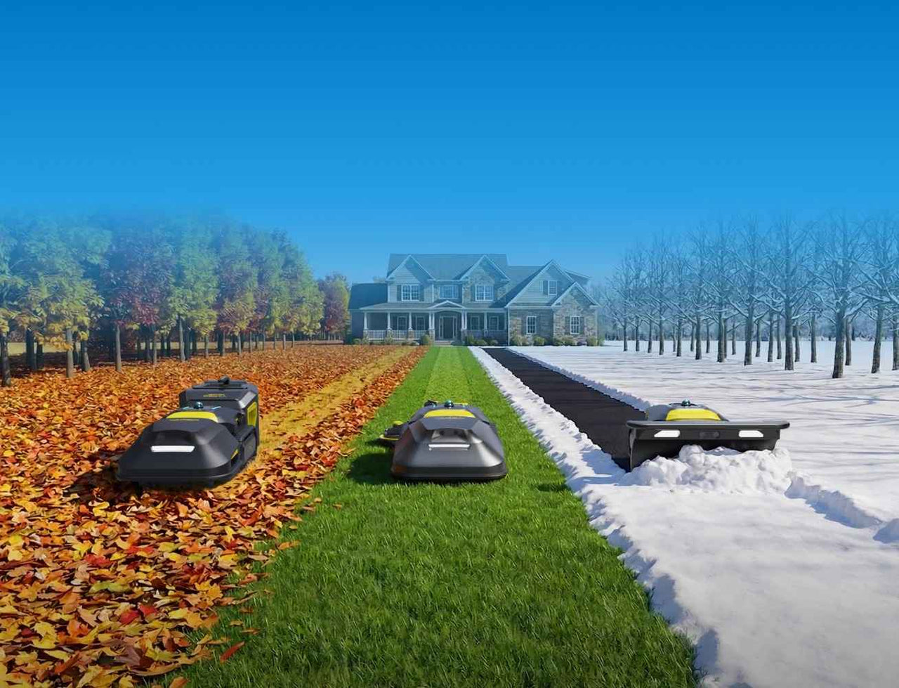 Yarbo M Series, gamme compacte modulaire pour jardins résidentiels